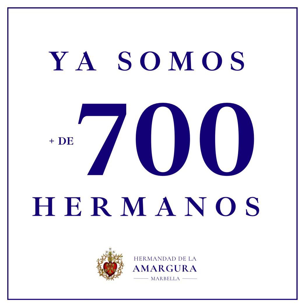 VirgenAmarguraM's tweet photo. ¡YA SOMOS +700 HERMANOS!

Seguimos creciendo.
Seguimos sumando fe.
Seguimos haciendo Hermandad.

Gracias a cada hermano que hace posible que la Hermandad esté más viva que nunca. https://t.co/3RiWBKObig