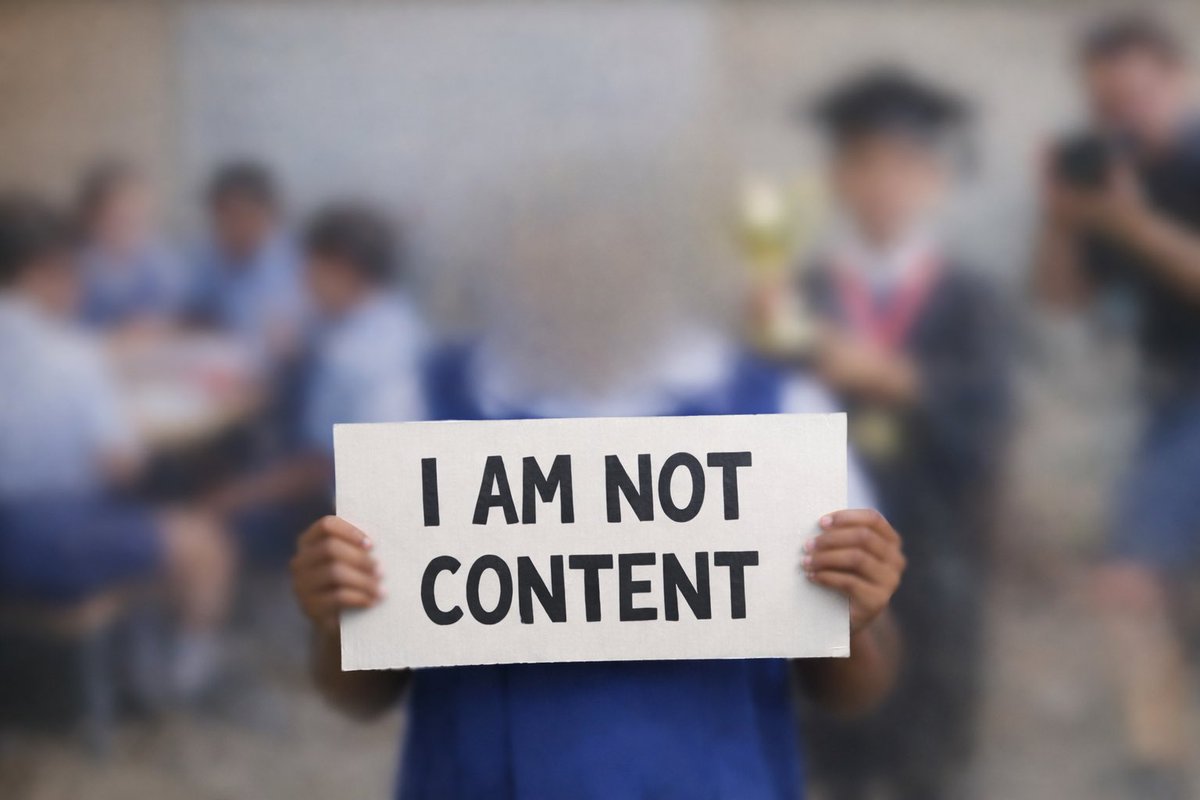 cvf_africa's tweet photo. We are officially launching our campaign: #ChildrenNotContent

Schools should protect children, not use them as marketing tools.

Read our article: https://t.co/Nk7koPptKc

@DouglasLwangaUg @cipesaug @ChildSafe_Intl @GetCyberSafe @CyberSafeKidsIE @UNICEFUganda @UNinUganda https://t.co/KILd8nzajp