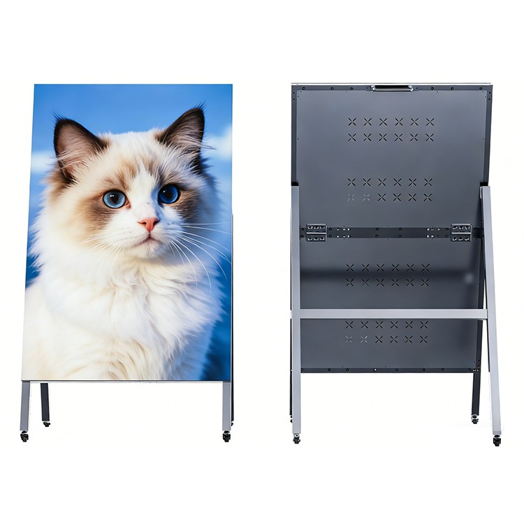 Vcxctvdisplay's tweet image. Portable brilliance for your store! ✨ Movable LED display board with 3840Hz refresh rate &amp;amp; P0.93–P2.5 pixels. Front/back maintenance, WiFi/Ethernet control. Transform any corner into a focal point.
#StoreDesign #PortableLED #VisualMerchandising