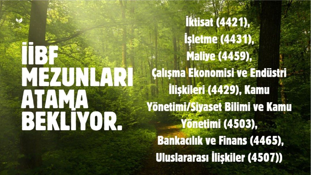 <a href="/kadircokcetin06/">Kadir ÇOKÇETİN</a> Sayın Müdürüm; <a href="/kadircokcetin06/">Kadir ÇOKÇETİN</a>
“GİH kadroları, idari kadrolar için eğitim almış İİBF mezunlarının hakkıdır.” anlayışıyla; Doğa Koruma ve Millî Parklar Genel Müdürlüğü bünyesinde yer alan Büro Personeli, Bilgisayar İşletmeni, Memur ve VHKİ gibi Genel İdare Hizmetleri