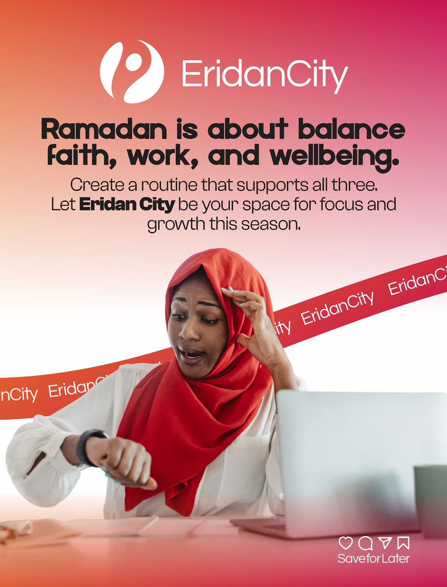 Eridan_city's tweet photo. Ramadan is a season of intention in faith and in work. 🌙✨

Plan with purpose.
Protect your energy.
Simplify your goals.

Let your routine support your peace and productivity this month.

#RamadanAtEridan #WorkWithIntention #RamadanRoutine #EridanCity #Productivity https://t.co/JJ9VU6UkrA