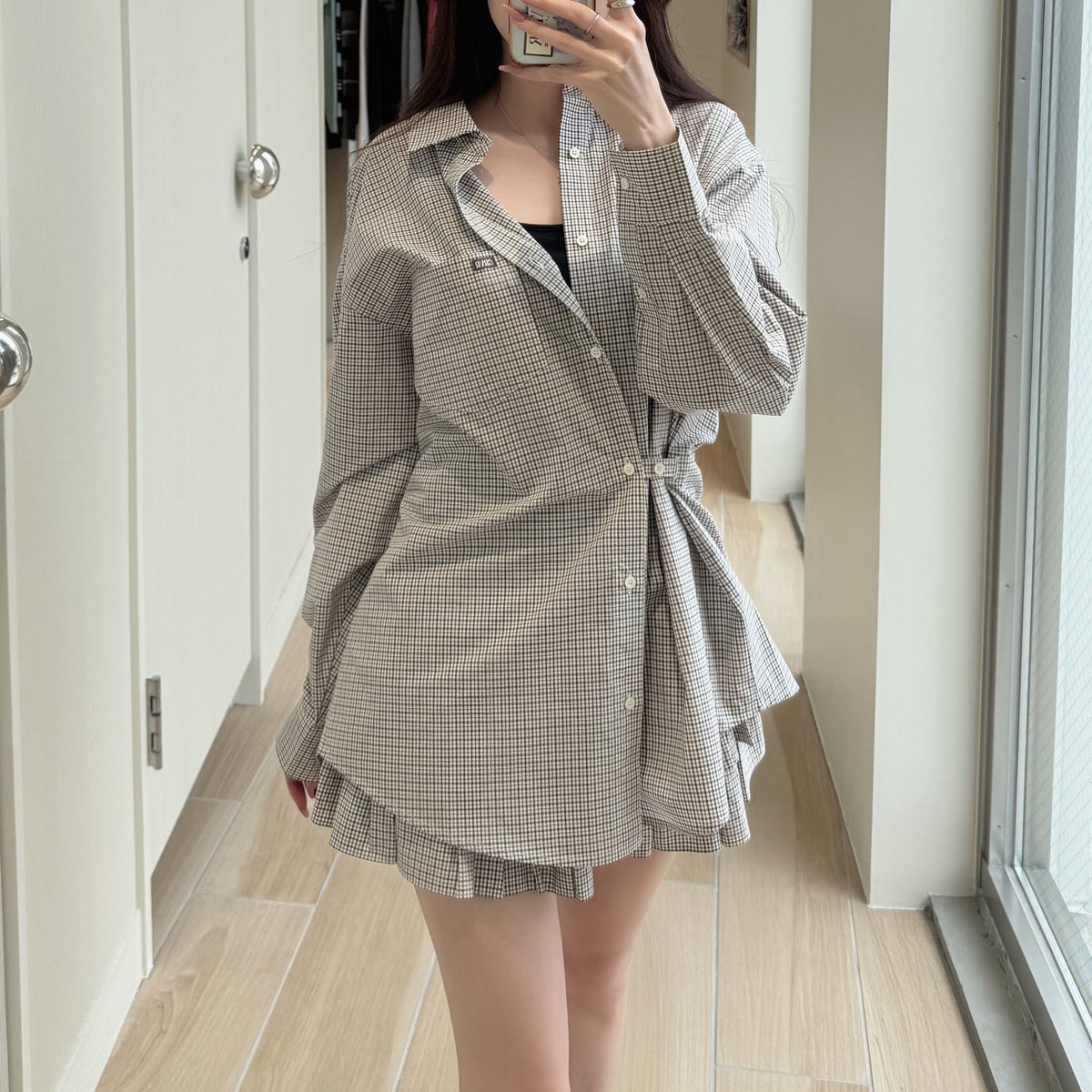 バズったｺﾁﾗのシャツ、本日…ᝰ✍︎꙳⋆ ブルー合わせもたまらなく