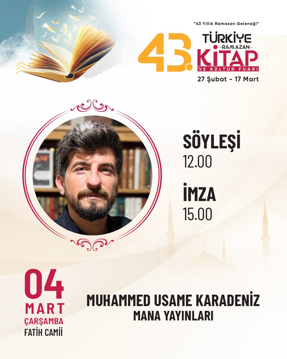 TDV Kitap ve Kültür Fuarı/İstanbul Fatih'te başladı... 17 Mart'a kadar devam edecek olan fuarda MANA YYAYINLARI ve YETKİN DÜŞÜNCE dergisi için 36. Standı ziyaret edebilirsiniz...