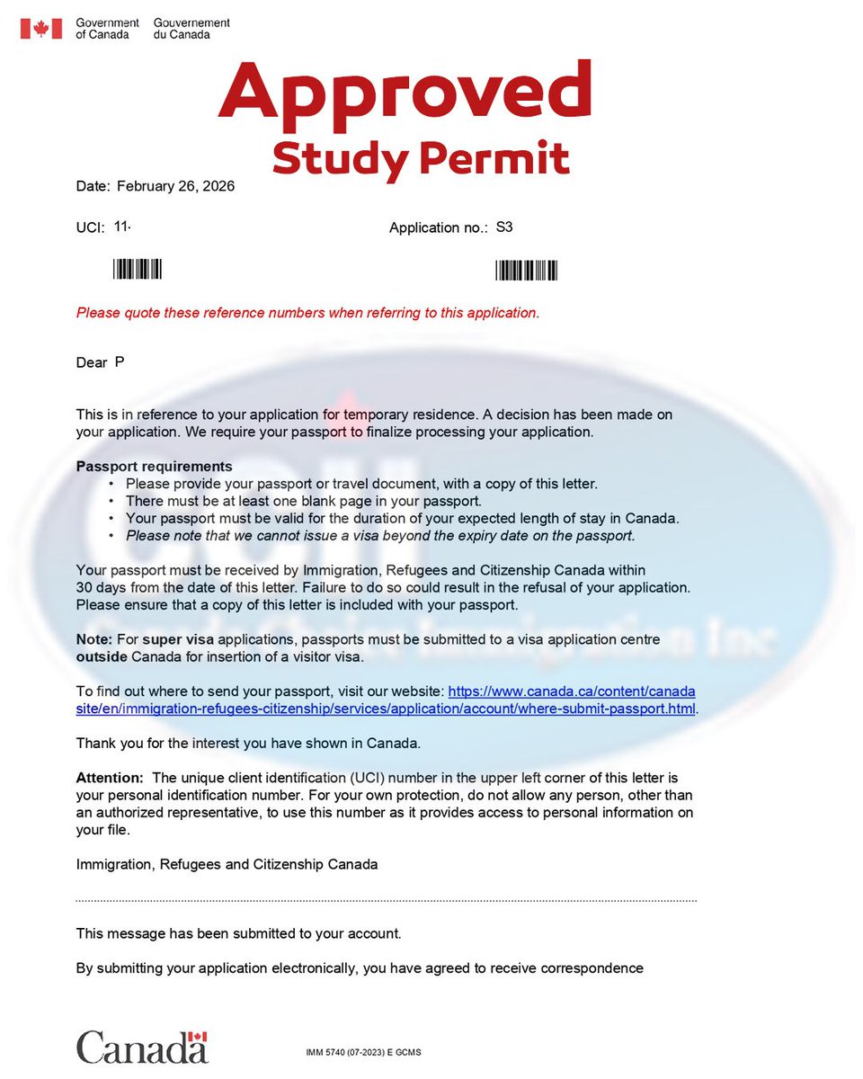 canadachoice1's tweet image. .
Congratulations to our super cooperative client.

Your own Canada study visa will be approved this 2026!

Send us a DM today and let’s get you started already.

#studyIncanada #visaapproved✔️ #canadianDream #canadachoiceImmigrationinc #successstories