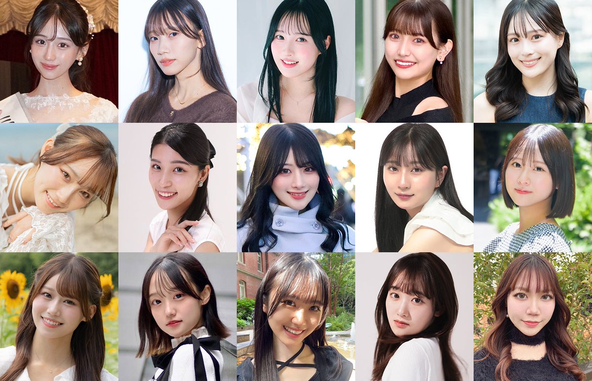 modelpress's tweet photo. 日本一のミスキャンパスを決める「MISS OF MISS CAMPUS QUEEN CONTEST」

決勝（前半）進出者15人発表🎉

📸ソロ写真
https://t.co/okdj17D97U

#ミスオブミス @MISCOLLE https://t.co/DLVcOyZVys