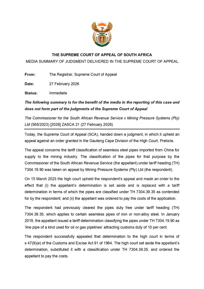 Supreme Court of Appeal ZA tweet media