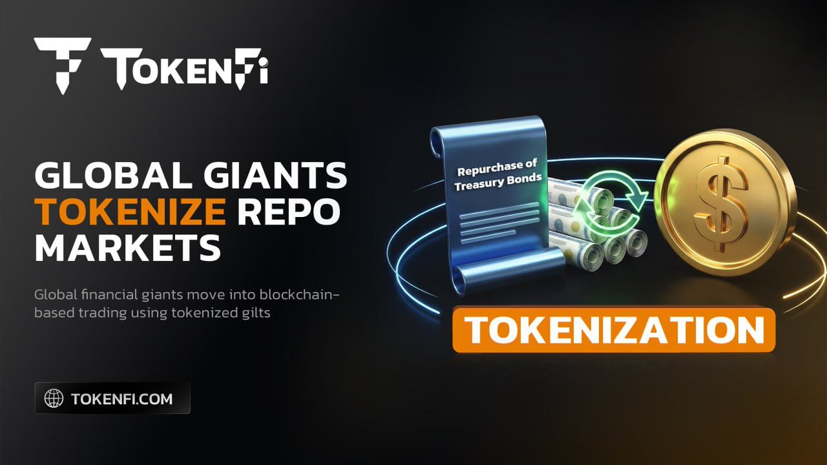 Global finance is quietly upgrading its plumbing.

From LSEG to DTCC to Citadel Securities, the repo market is starting to move on-chain through tokenized government bonds.

Learn more in TokenFi's latest blog 📰👇

blog.tokenfi.com/global-financi…