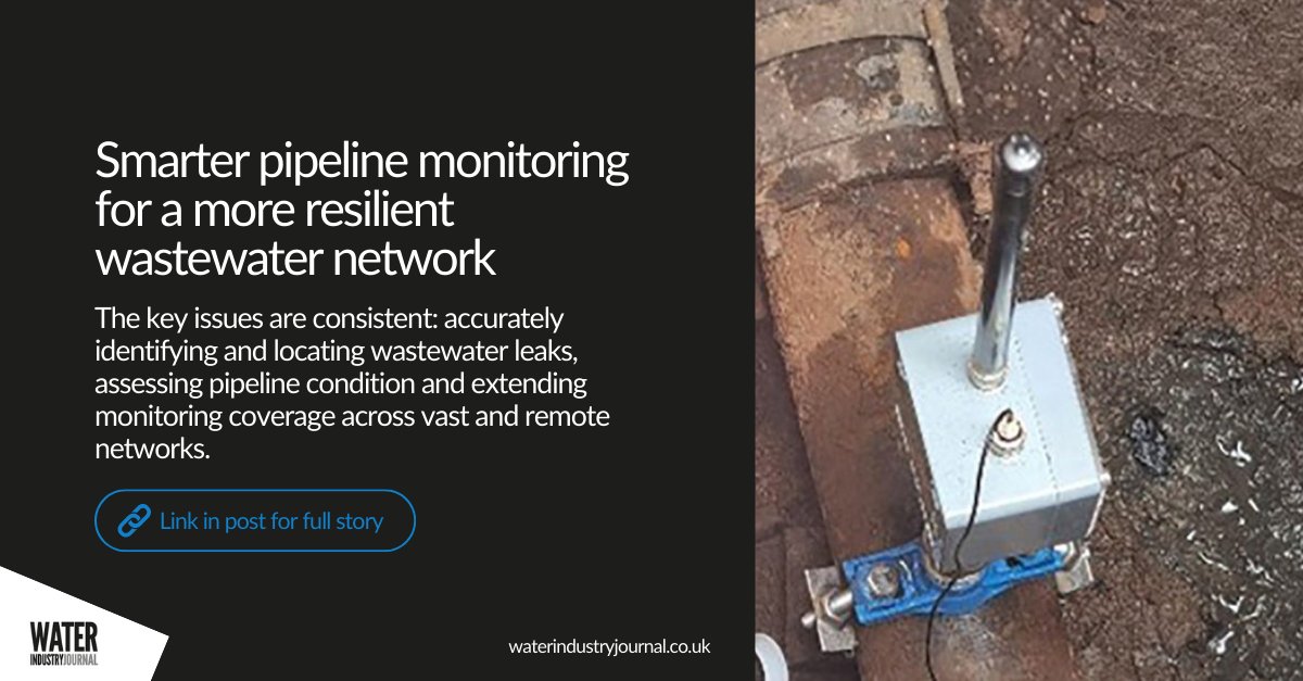 waterjournaluk's tweet image. Our latest coverage with @AtmosInt explores how advanced sensors and remote monitoring technologies are improving fault detection, reducing downtime and strengthening overall network resilience.

🔎 Read the full story: waterindustryjournal.co.uk/smarter-pipeli…

#Wastewater #NetworkResilience