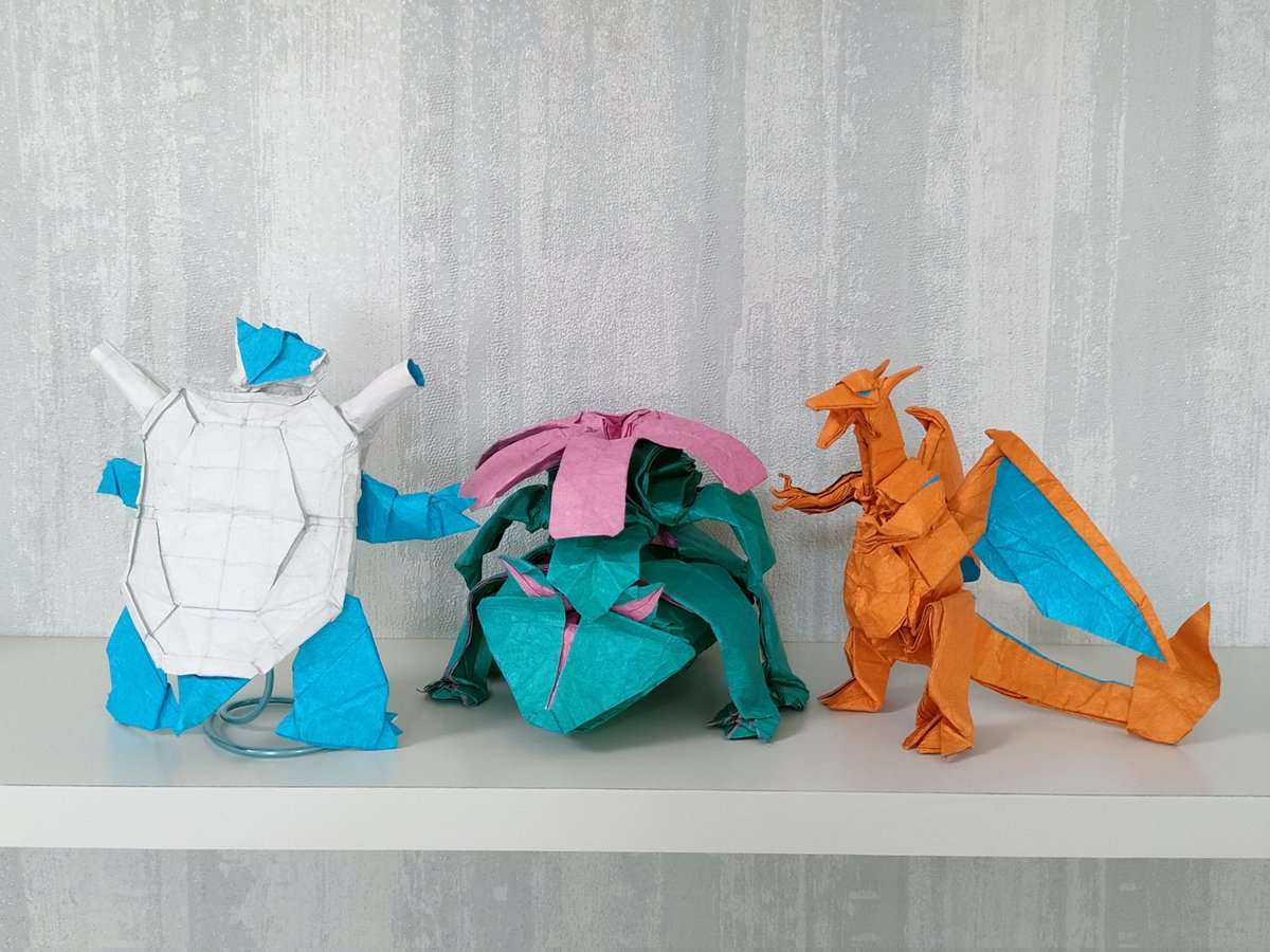 ポケモン30周年おめでとうございます！🎉
Switch版のファイアレッド・リーフグリーンもとても楽しみです✨
#ポケモン30周年 #ポケモンデー #折り紙