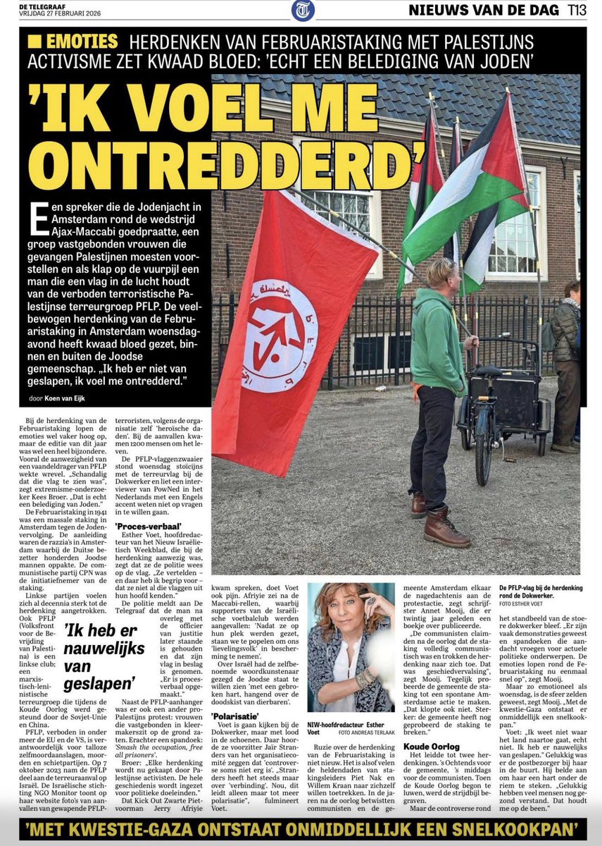 RonnyNaftaniel's tweet photo. Amsterdam kreeg door de #Februaristaking het devies “heldhaftig,vastberaden,barmhartig”. Terecht: de staking was het enige massale publieke protest tegen de Jodenvervolging.
Ontstellend hoe dit symbool v trots gedegradeerd is tot een ondermaats politiek theater met foute acteurs https://t.co/ay8VeoloUn