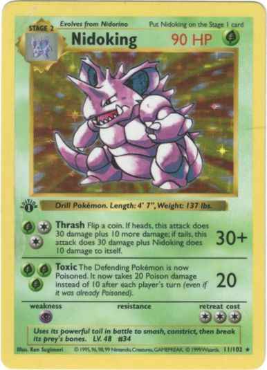 2月27日】 カード入荷しました‼️ ・ニドキング 英語版 1ED版 11/102