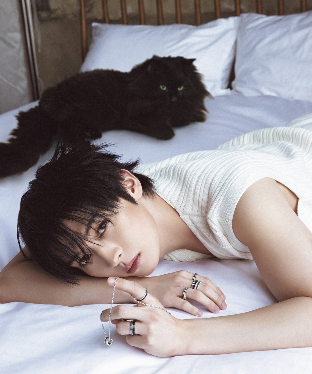 hanmingg's tweet photo. HD PHOTO OF LEEKNOW WITH VLADIMIR THE BLACK CAT 😭😭😭 https://t.co/abqtAROWnv
