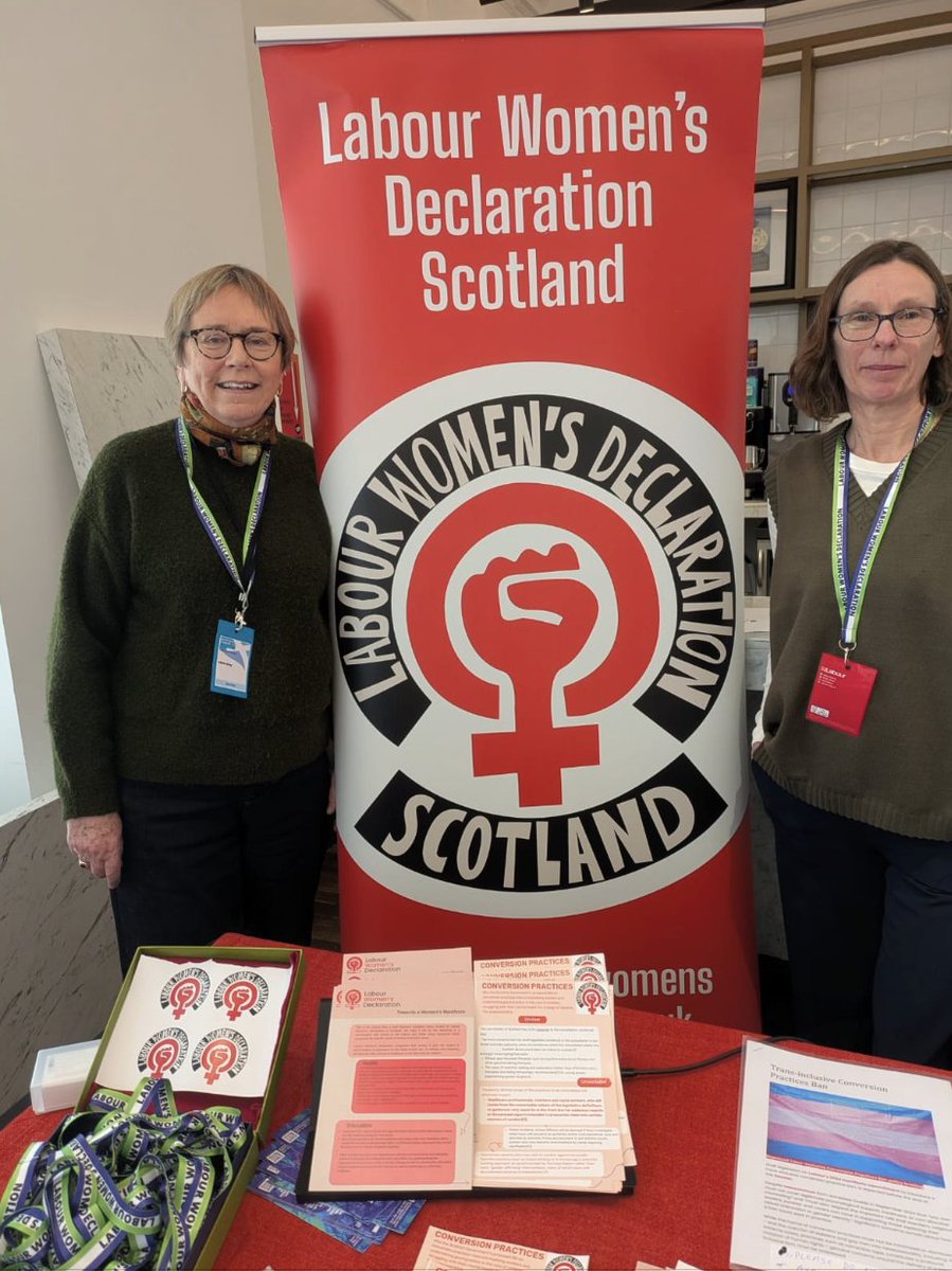 Interested in women's rights in the run-up to Holyrood 26? Our stall at <a href="/ScottishLabour/">Scottish Labour</a> conference is all set up and ready to go! If you're at conference, do stop by; our friendly volunteers would love to chat with you, and there's lots of interesting material to pick up.