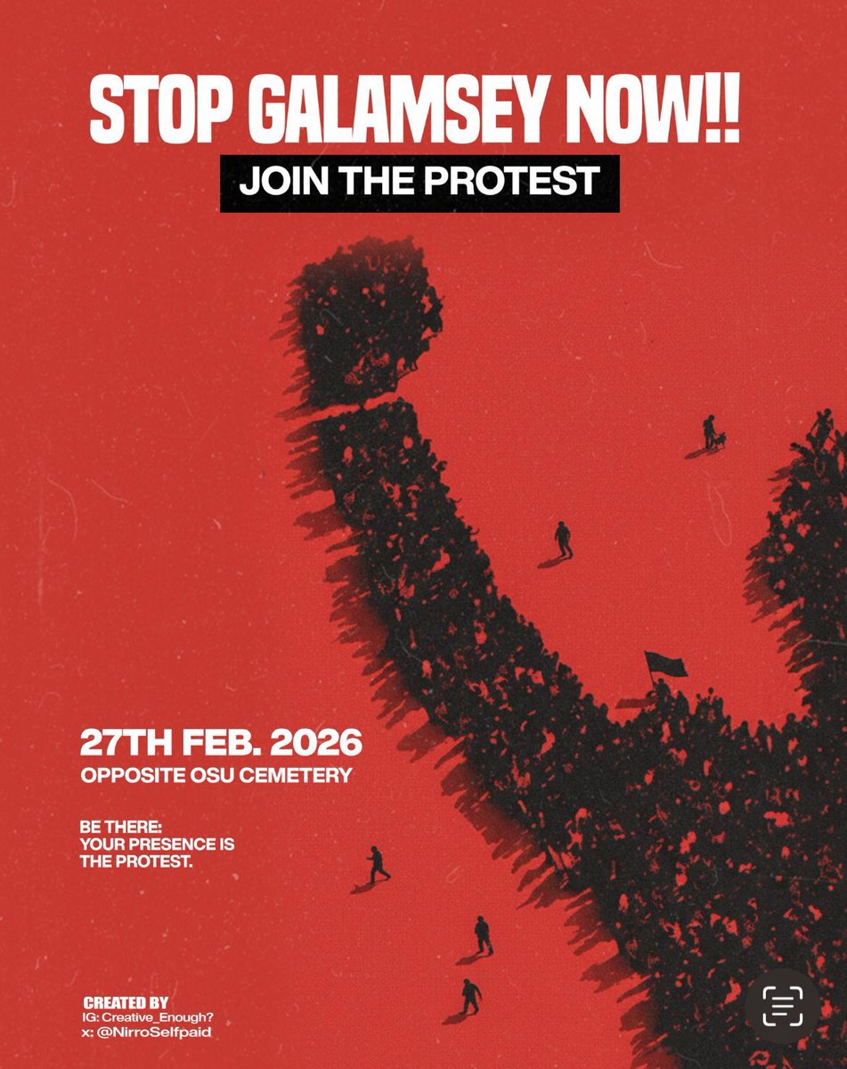 __theSeyram's tweet photo. It’s today guys! The message remains the same! #StopGalamseyNow https://t.co/EGzTcCSSiN