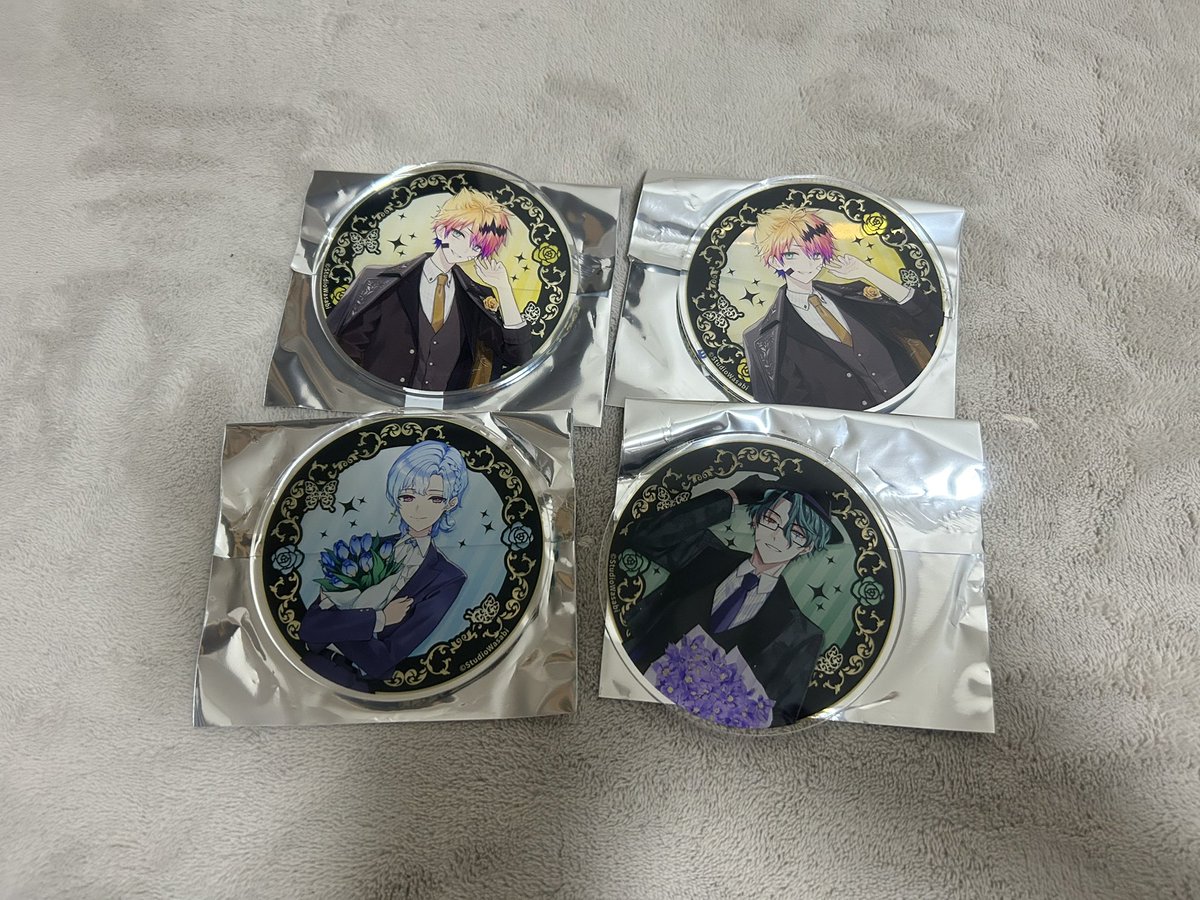 交換】 あくねこ アニメイト特典 缶バッチ クリアカード コースター 求