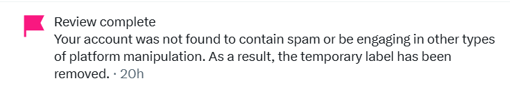 #Twitter

不得不说，现在整体推特在现在，检测spam的效率真的太高了，前天切换IP导致检测到我可能是机器人或者是spam，第二天跟我说，你的账号目前接受风控，整体流量可能下降。

过了四五个小时就说已被解封了，我觉得比上一年的速度快了，GroK果然是一个好东西，用机器人检测用户的行为。

<a href="/grok/">Grok</a>