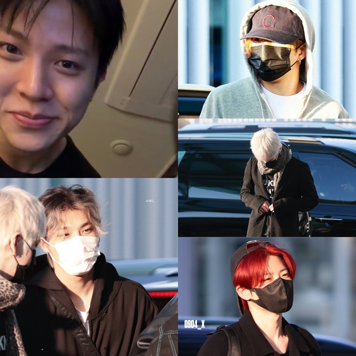 skyscourr's tweet photo. list member yg udh ganti kepala:
1. junghwan blonde → hitam
2. yoshi red wine → white 
3. junkyu hitam → merah/red wine 
4. jeongwoo hitam (?) → gray brown
5. jaehyuk hitam → light brown (?)
6. hyunsuk (?)

artinya apa? yep, artinya comeback udh deket 🤩 https://t.co/0Ot9tBpw0J