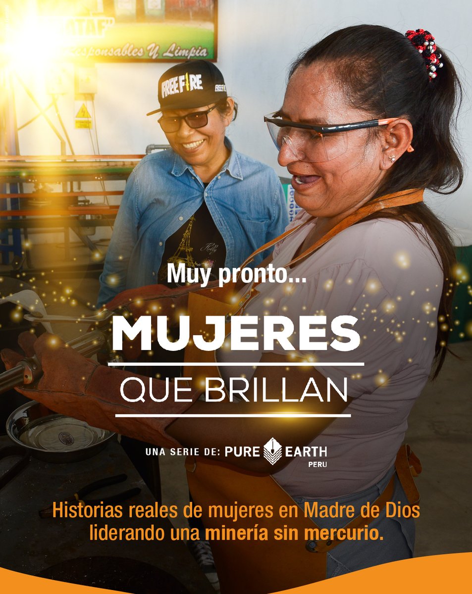 PureEarthPeru's tweet image. ⏳ ¡Ya falta poco!

#MujeresQueBrillan, una serie que visibiliza el rol de las mujeres en la transformación de la #mineríaresponsable y libre de #mercurio.

📅 Primer capítulo: 5 de marzo

#PerúLibredeMercurio #BrilliantEarth #PureEarthPerú #freemercurymining
