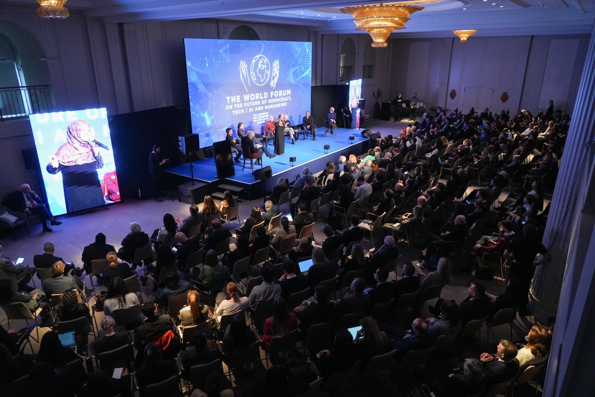 I enjoyed the opportunity to speak and learn at this years World Forum on the Future of Democracy, AI / Tech and Humankind in Berlin.