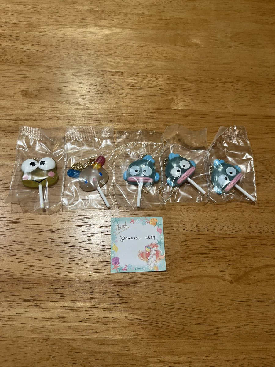 amuro__4869's tweet photo. ＊　サンリオ　交換　　＊

カラフルキャンディチャーム
キャンディチャーム

【譲】
けろけろけろっぴ、ウサハナ、ハンギョドン3

【求】
マイメロ1、クロミ1

まとめて郵送交換希望です🙇‍♀️
3:2可能です✨
よろしくお願い致します https://t.co/3li9aBwE6R