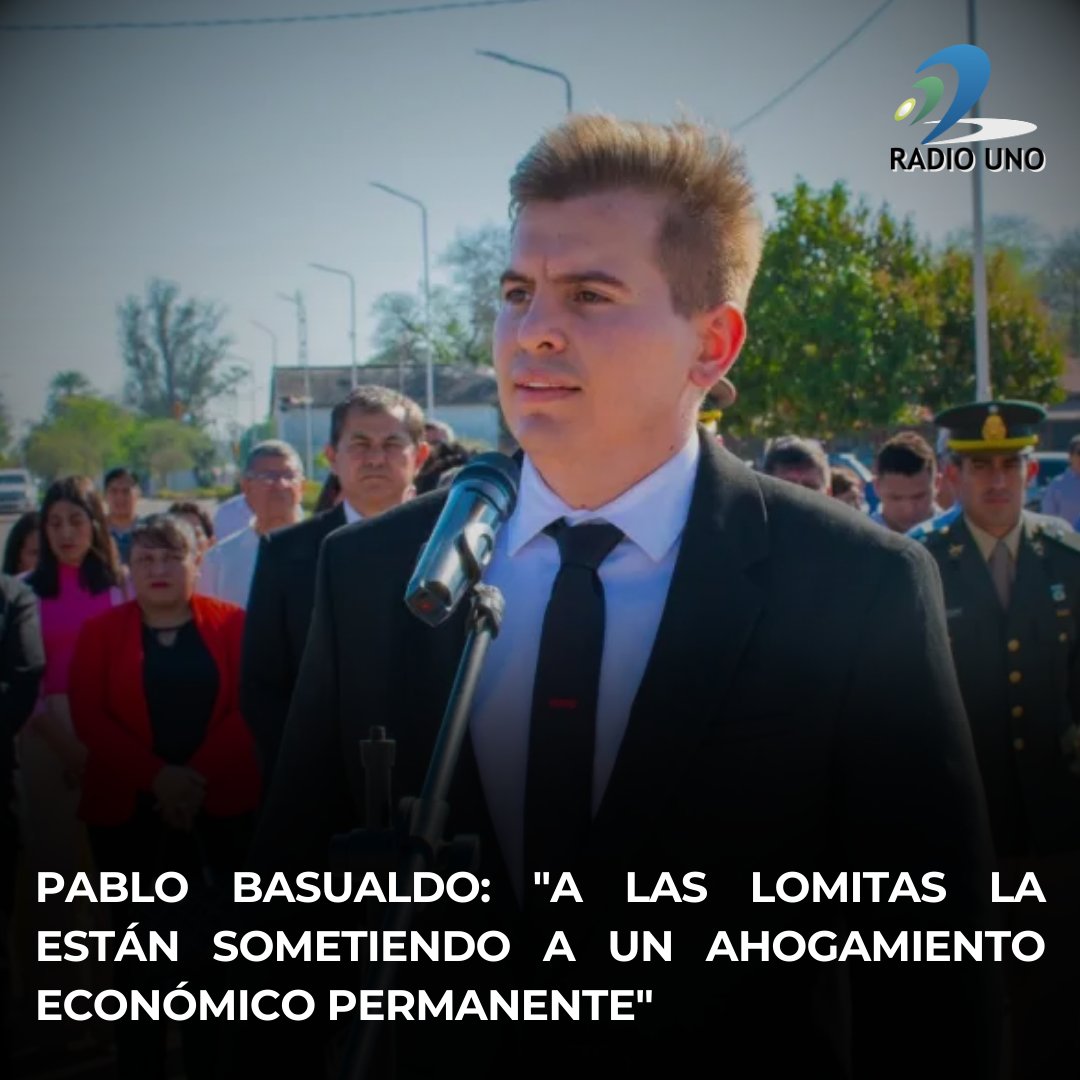 El intendente de Las Lomitas, Pablo Basualdo, confirmó en Radio Uno que el municipio presentó un recurso extraordinario ante el Superior Tribunal de Justicia de Formosa (STJ) tras detectar que en enero de 2026 el Gobierno provincial le retuvo nuevamente el 50% de los fondos de