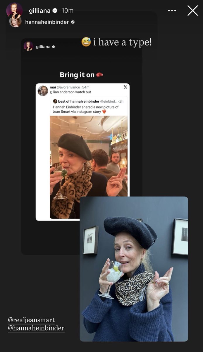 i want two older women to fight over me the way jean smart and gillian anderson fight over hannah einbinder