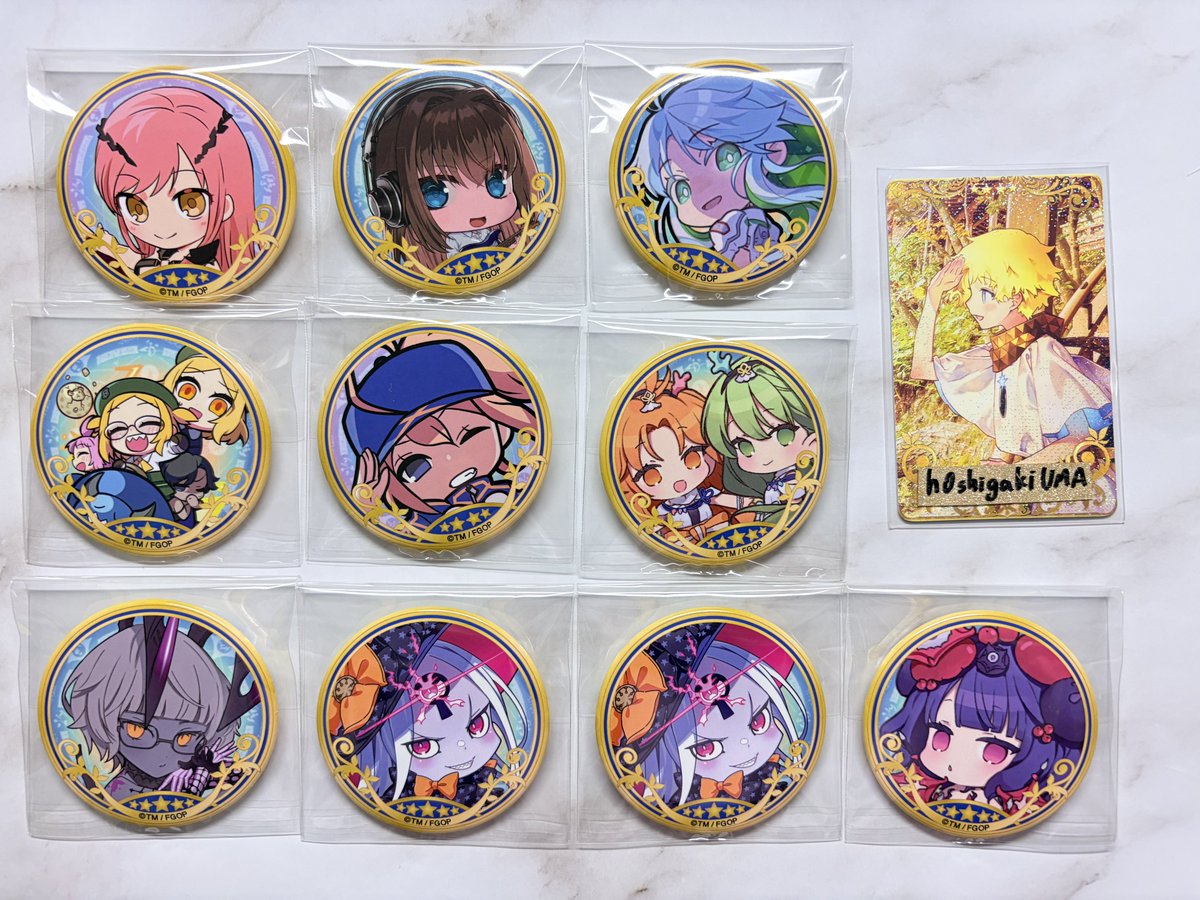 RT @h0shigakiUMA: 【交換 譲渡 】買取 FGO Fate 最終再臨展 ミニ最終