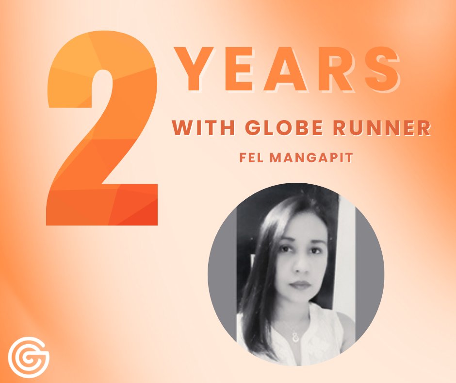 GlobeRunner_'s tweet photo. We are so proud to celebrate the 2nd work anniversary of our SEO Assistant, Fel Mangapit!
Fel, thank you for your hard work and for being such a vital part of the Globe Runner team. Here’s to many more! 
#Workiversary #SEOAssistant #GlobeRunner #DigitalMarketing #TeamHighlight https://t.co/s5EloBQlb7