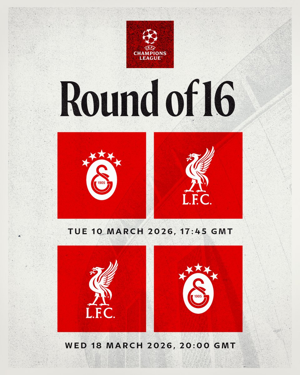 Fixture details have been confirmed for our <a href="/ChampionsLeague/">UEFA Champions League</a> last-16 clash with Galatasaray ✊