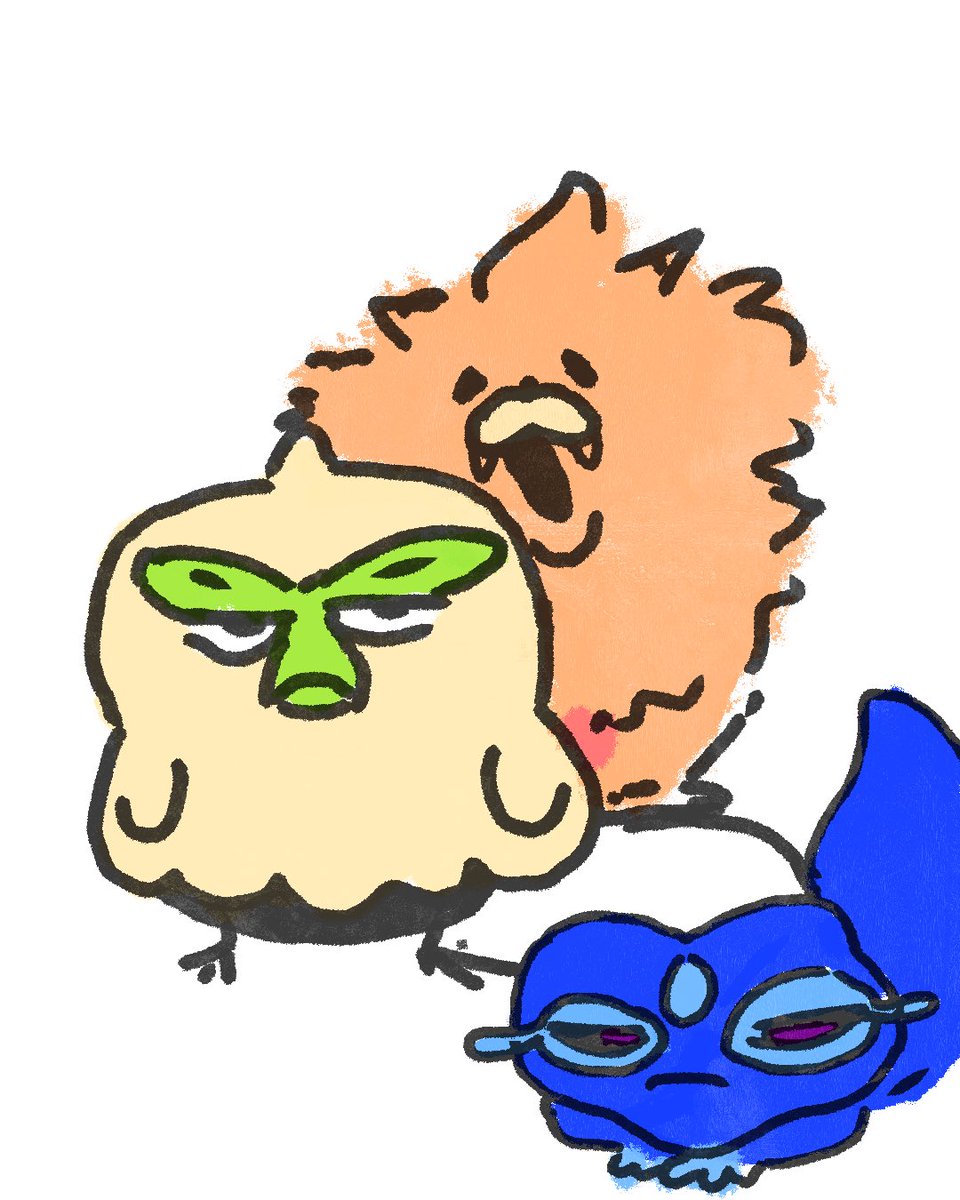 I’m not feeling strong on any of them except MABYE the bird one he seems chill

#PokemonWindsWaves