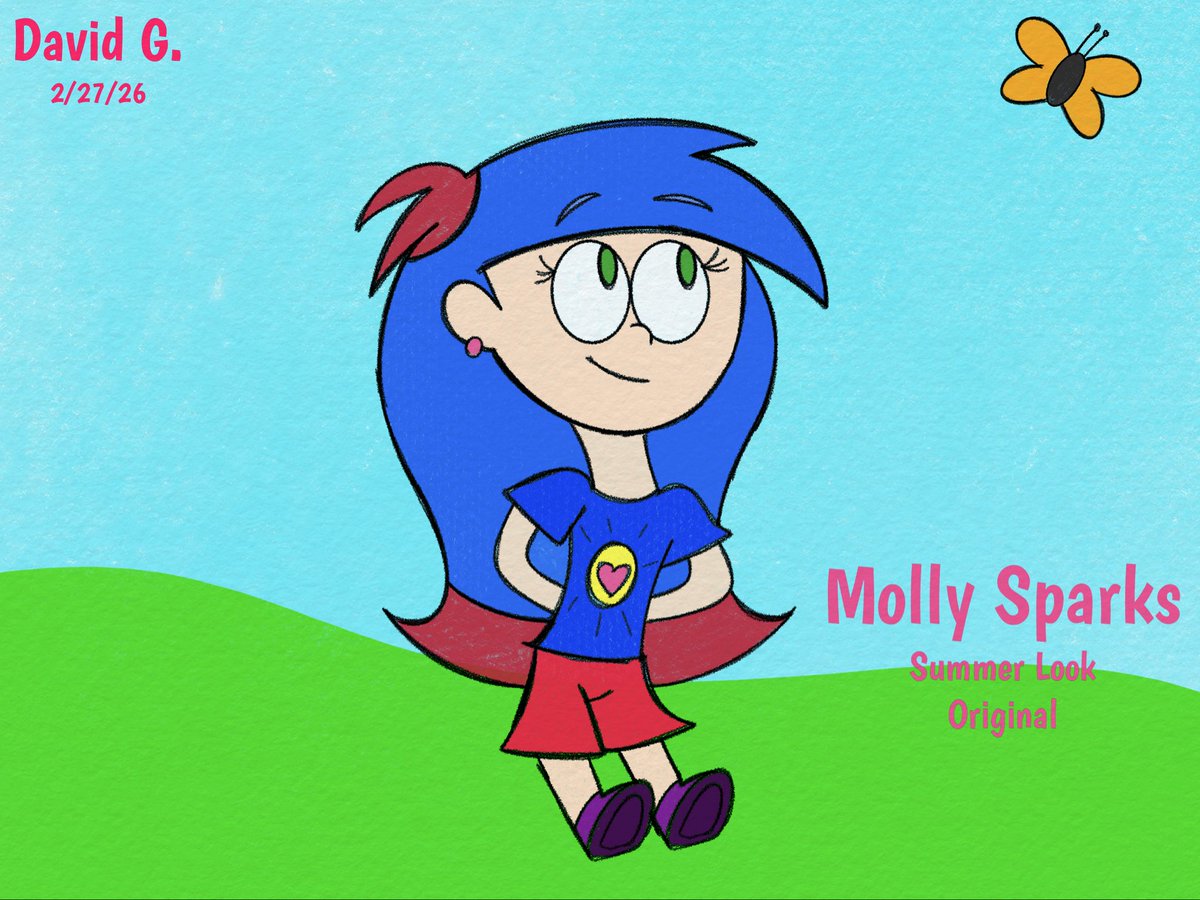 SparkCartoons's tweet photo. Molly Sparks - Summer looks
Looks like Simon’s not the only one whose summer look has different colors. Molly too has her own set of colors for her summer look as well!
#SimonAndPals #Summer2026 #ColorPalettes #SummerLook #BlueLightningDoodles https://t.co/4X0Df6dJdn