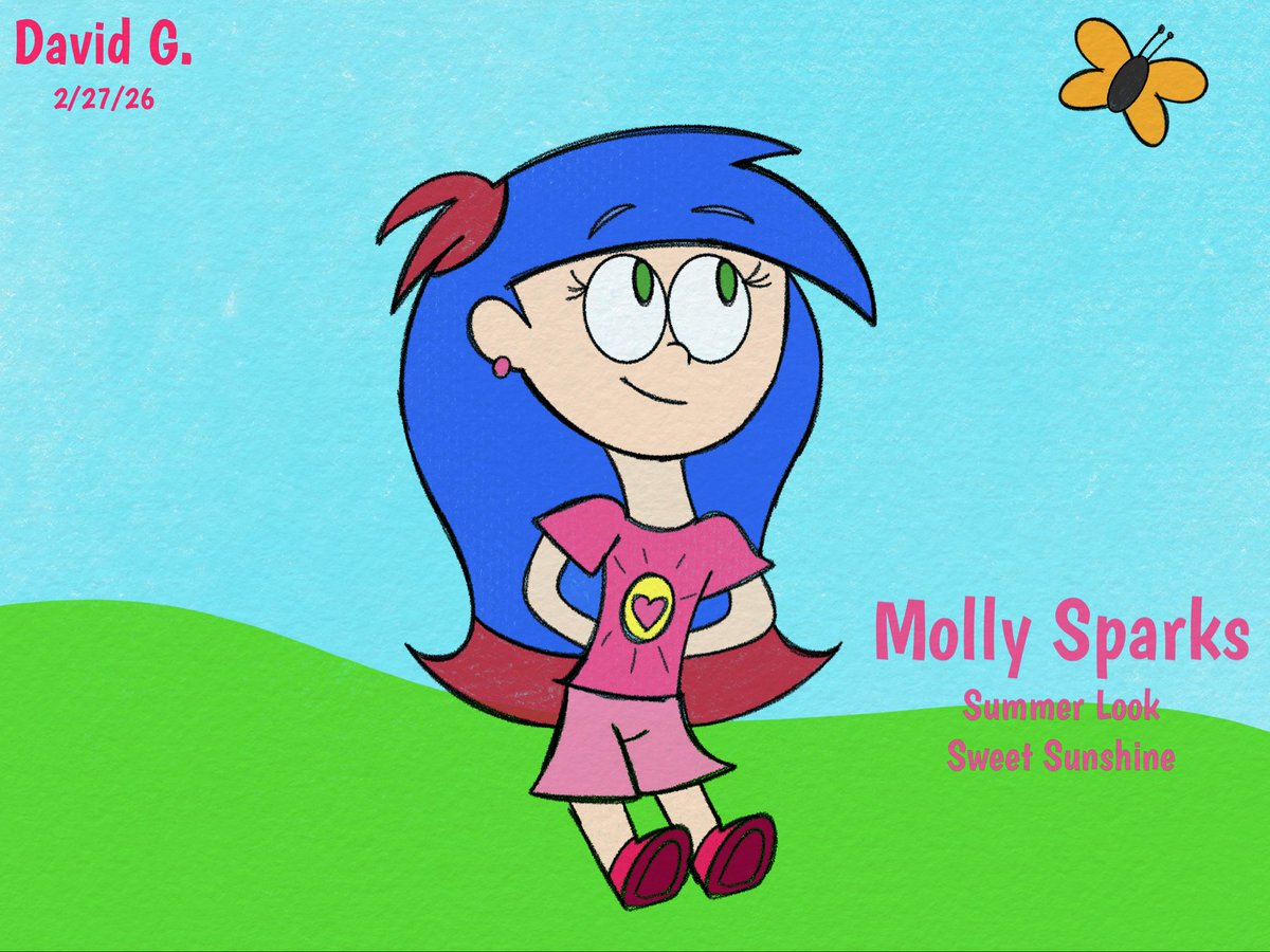 SparkCartoons's tweet photo. Molly Sparks - Summer looks
Looks like Simon’s not the only one whose summer look has different colors. Molly too has her own set of colors for her summer look as well!
#SimonAndPals #Summer2026 #ColorPalettes #SummerLook #BlueLightningDoodles https://t.co/4X0Df6dJdn