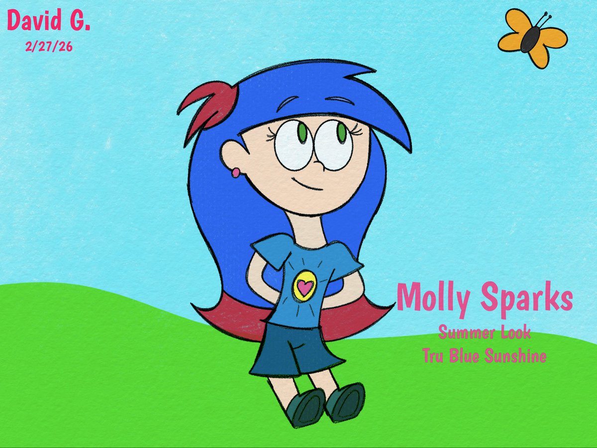 SparkCartoons's tweet photo. Molly Sparks - Summer looks
Looks like Simon’s not the only one whose summer look has different colors. Molly too has her own set of colors for her summer look as well!
#SimonAndPals #Summer2026 #ColorPalettes #SummerLook #BlueLightningDoodles https://t.co/4X0Df6dJdn