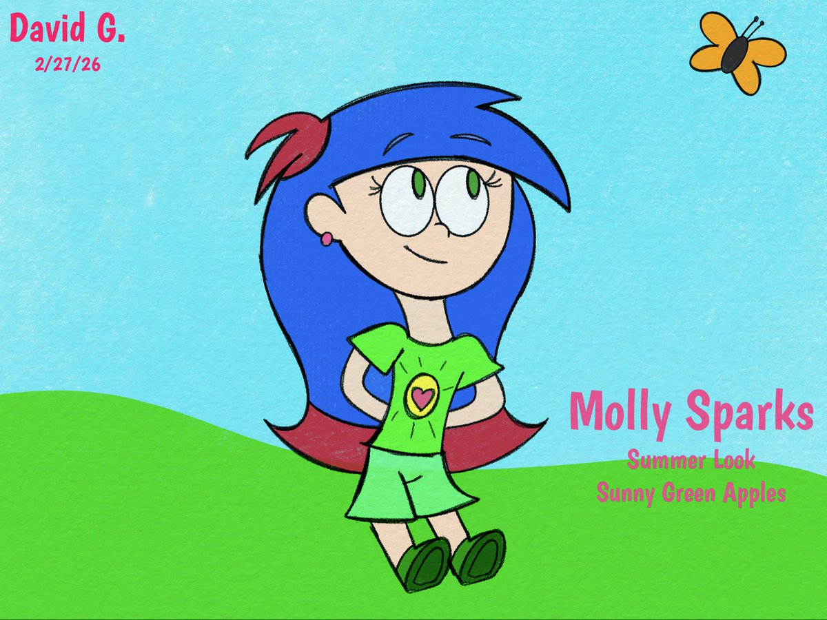 SparkCartoons's tweet photo. Molly Sparks - Summer looks
Looks like Simon’s not the only one whose summer look has different colors. Molly too has her own set of colors for her summer look as well!
#SimonAndPals #Summer2026 #ColorPalettes #SummerLook #BlueLightningDoodles https://t.co/4X0Df6dJdn