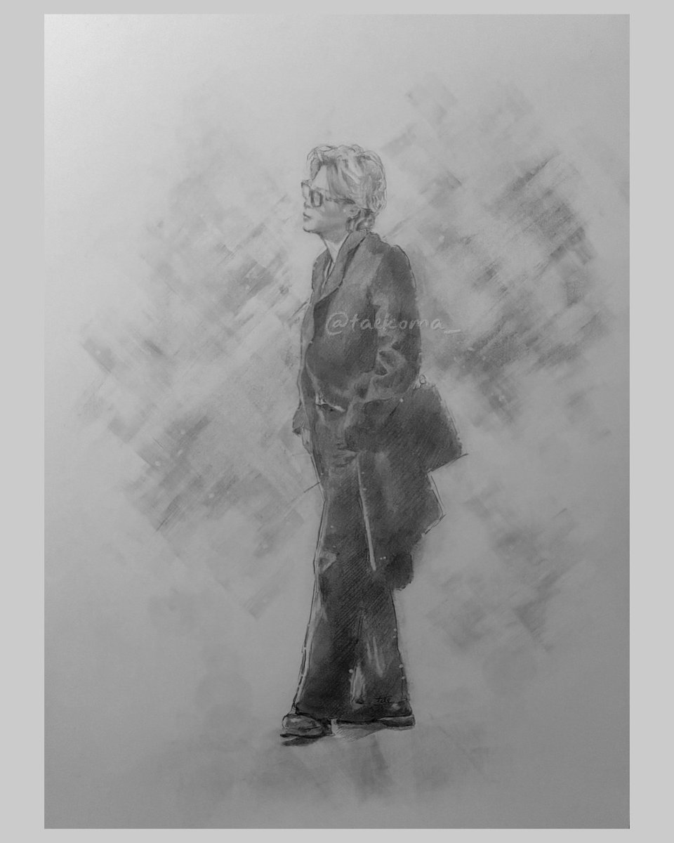 #今月描いた絵を晒そう 
2月は実質短いからあっという間
今年は色々あったからか、よりそう感じました
少ないですがジミンさんは2枚