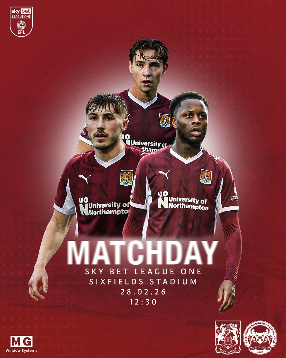 ntfc's tweet photo. 👊 Matchday!

We take on Peterborough United in the Nene Derby this lunchtime! 💪

#ShoeArmy 👞 https://t.co/eec7gfRZUB
