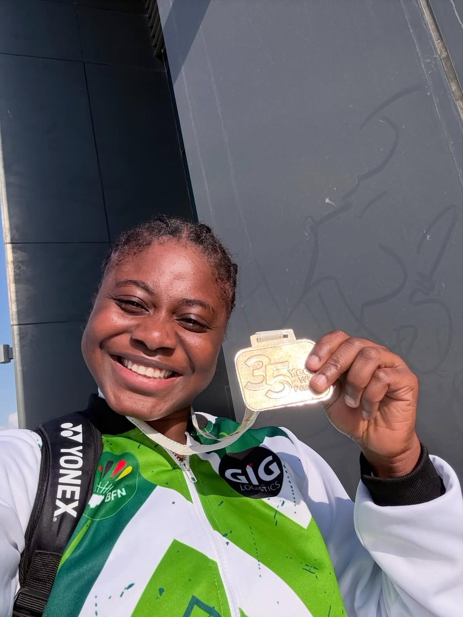 Nigeria’s Eniola Bolaji has become the first African to be ranked World no. 1 in Women’s SL3 Para-Badminton.

She won a Gold medal at the 2026 Egypt Para Badminton International and a Silver medal at the 2026 Para-Badminton World Championships.