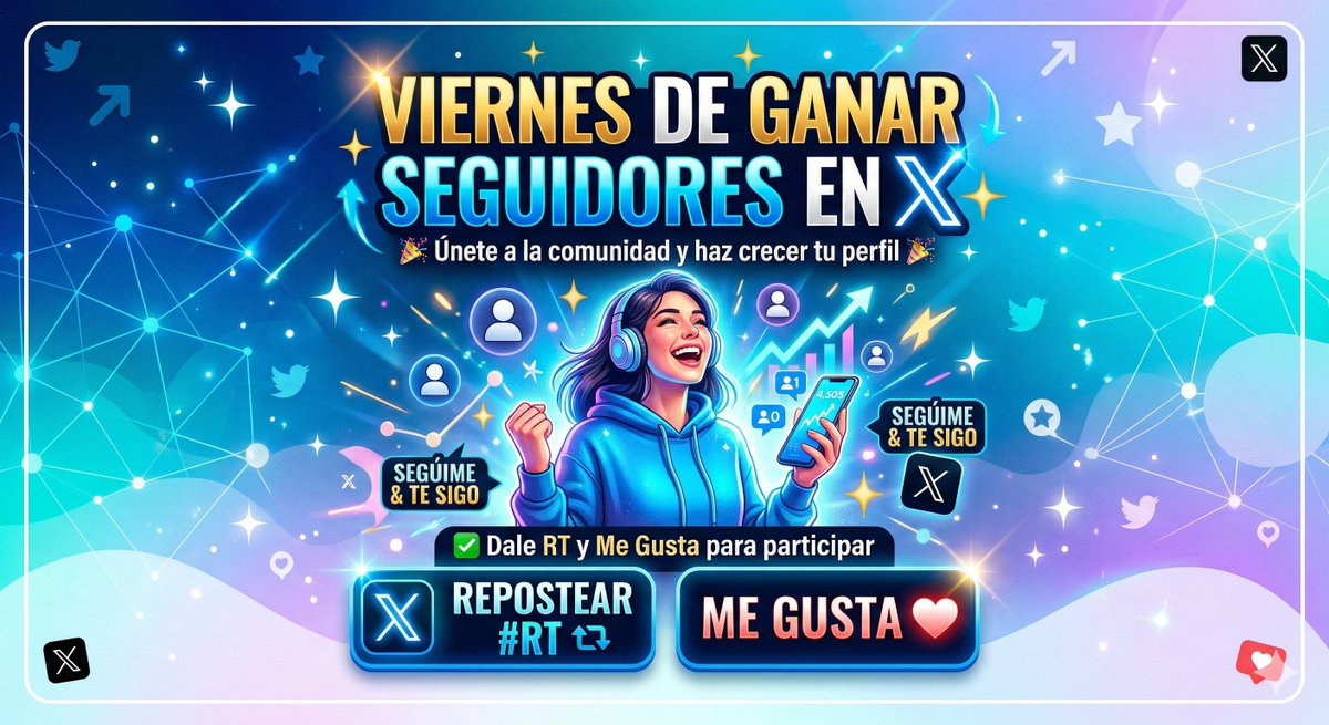 elchatvenezuela's tweet image. 🔥 ¡VIERNES DE CRECER JUNTOS! 🔥

¡DALE RT Y ME GUSTA SI QUIERES SEGUIDORES REALES! 🔄❤️

Responde con un emoji: 🔥🚀📈

Sigue a los que te den "Like".

¡Disfruta tus nuevos seguidores!

¡Actívate ya! 📣 #ViernesDeSeguidores #SiguemeYTeSigo #GrowthHacking