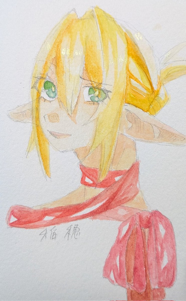 わかりやすく好み　
エルフ耳ってあがってるほうがいいのかなぁ