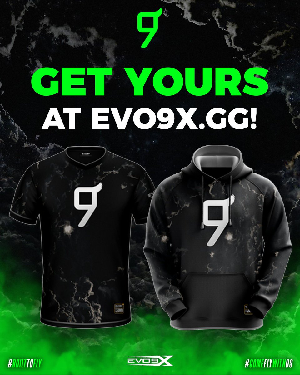 Show some love to our Merch

Do you ever wonder why you are stuck in Diamond? I have the solution for you. Get a piece of our merch and you will get better at any game. Thank me later

evo9x.gg/collections/9f…
<a href="/evo9x/">EVO9X Apparel</a> <a href="/Evo9xSales/">Evo9x Sales</a>