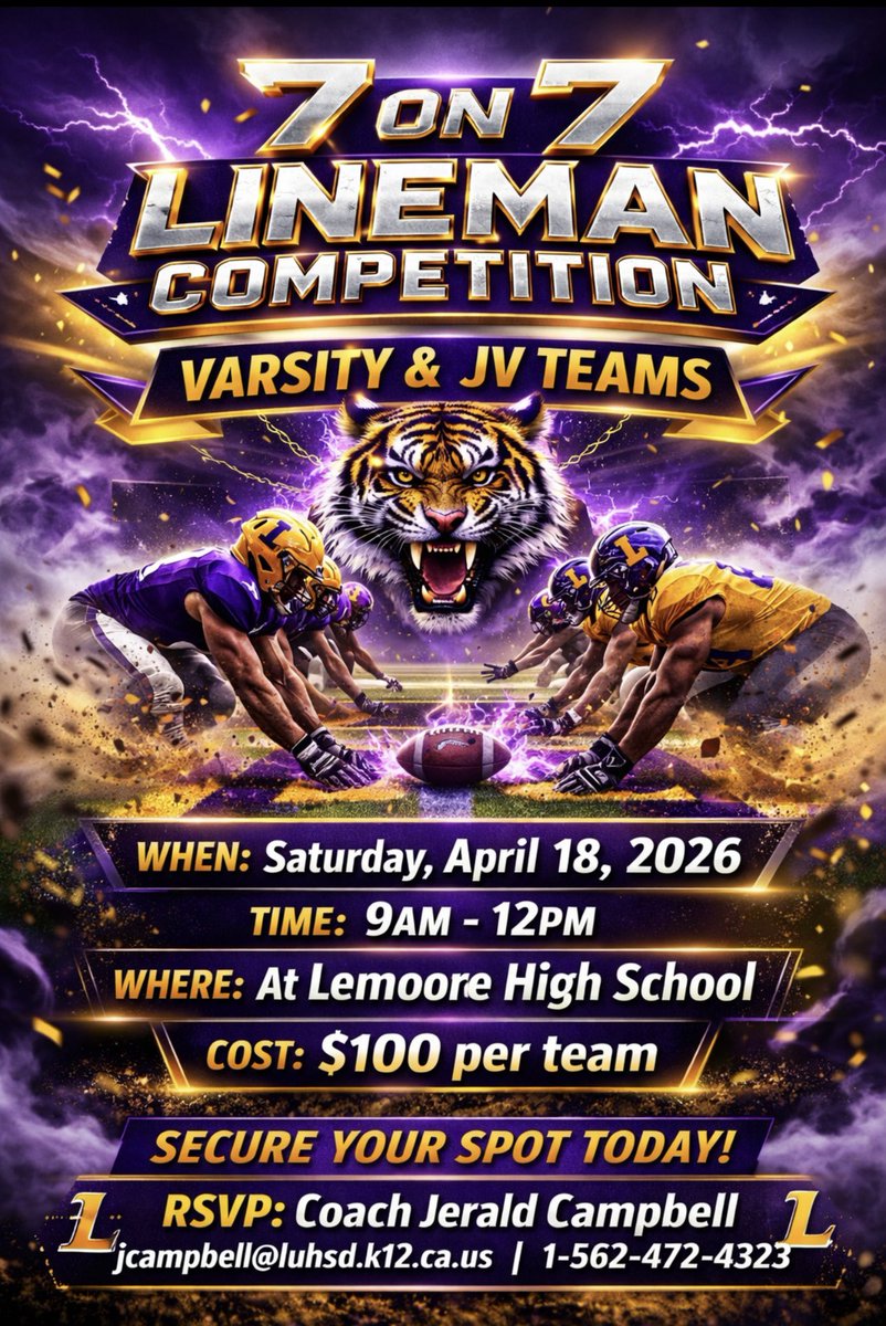 Lemoore High School Football tweet media