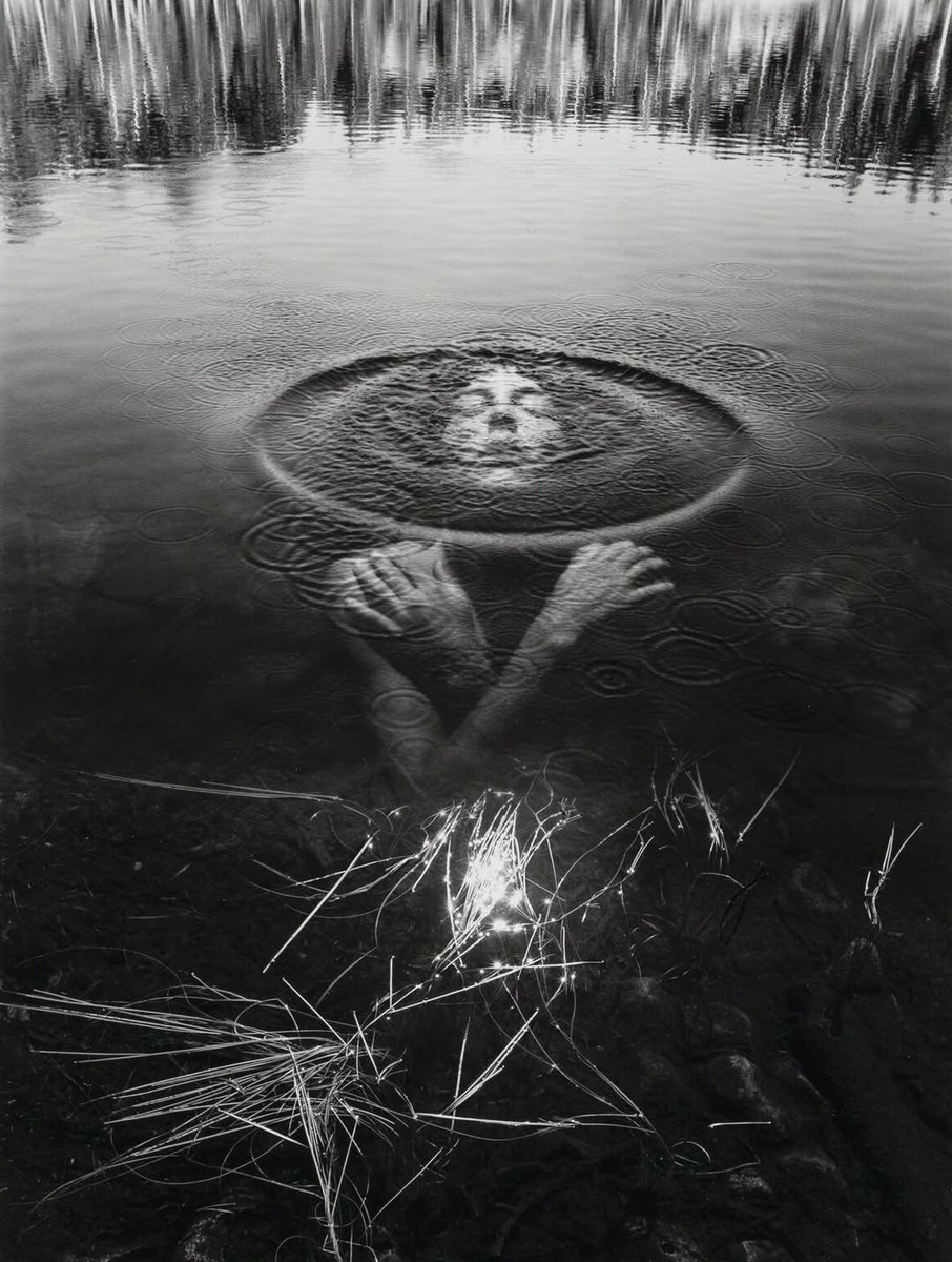 bakuosawa's tweet photo. Jerry Uelsmann, Untitled (Woman in lake), 1992 https://t.co/YWPEXCBjLw