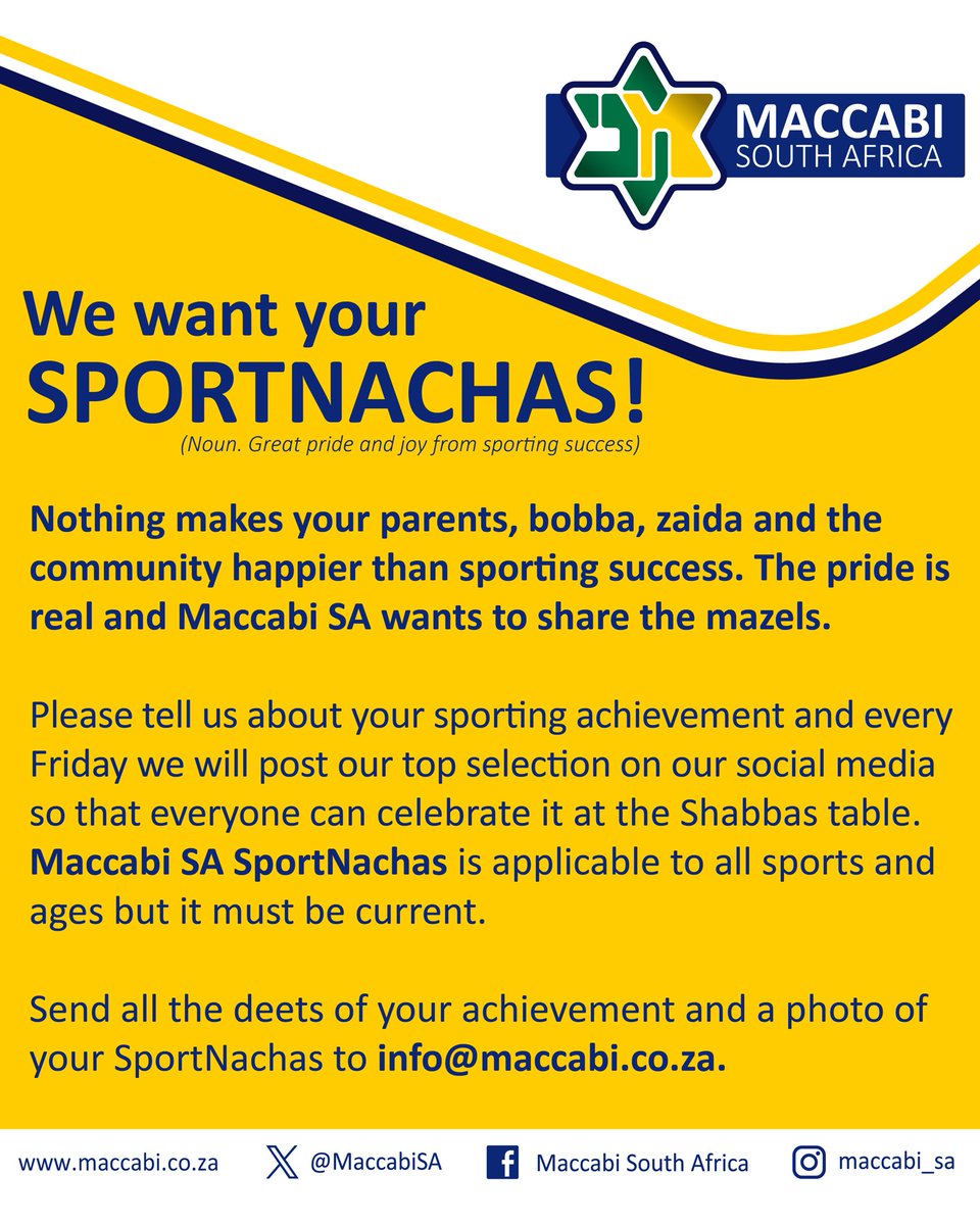 Maccabi South Africa tweet media