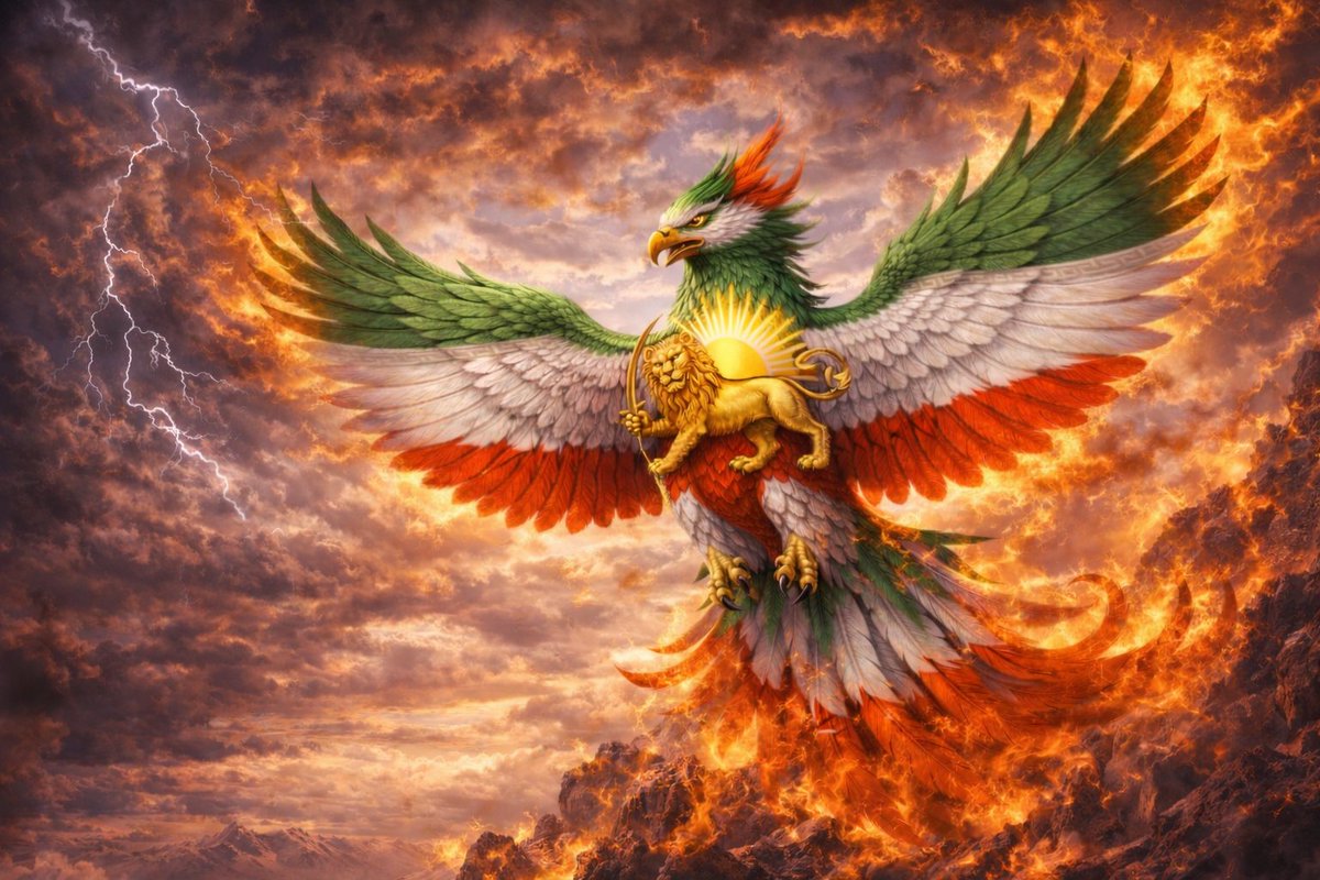 PooyaElham_Iran's tweet photo. بزودی ققنوس ایران زمین از خاکستر خود برخواهد خاست و میهن ما آزاد و به آبادانی میرس✌️🕊️

#IranRevoIution2026 
#KingRezaPahlavi 
#IranMassacre‌ https://t.co/uHTXOM4Usz