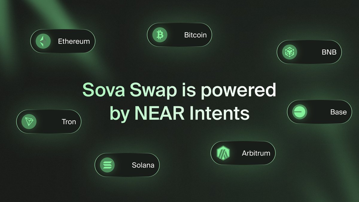 Sova Swap is built on NEAR Intents.

What actually executes your swaps stays behind the UI.

It's solvers.

Let's take a closer look at how they work 🧵👇