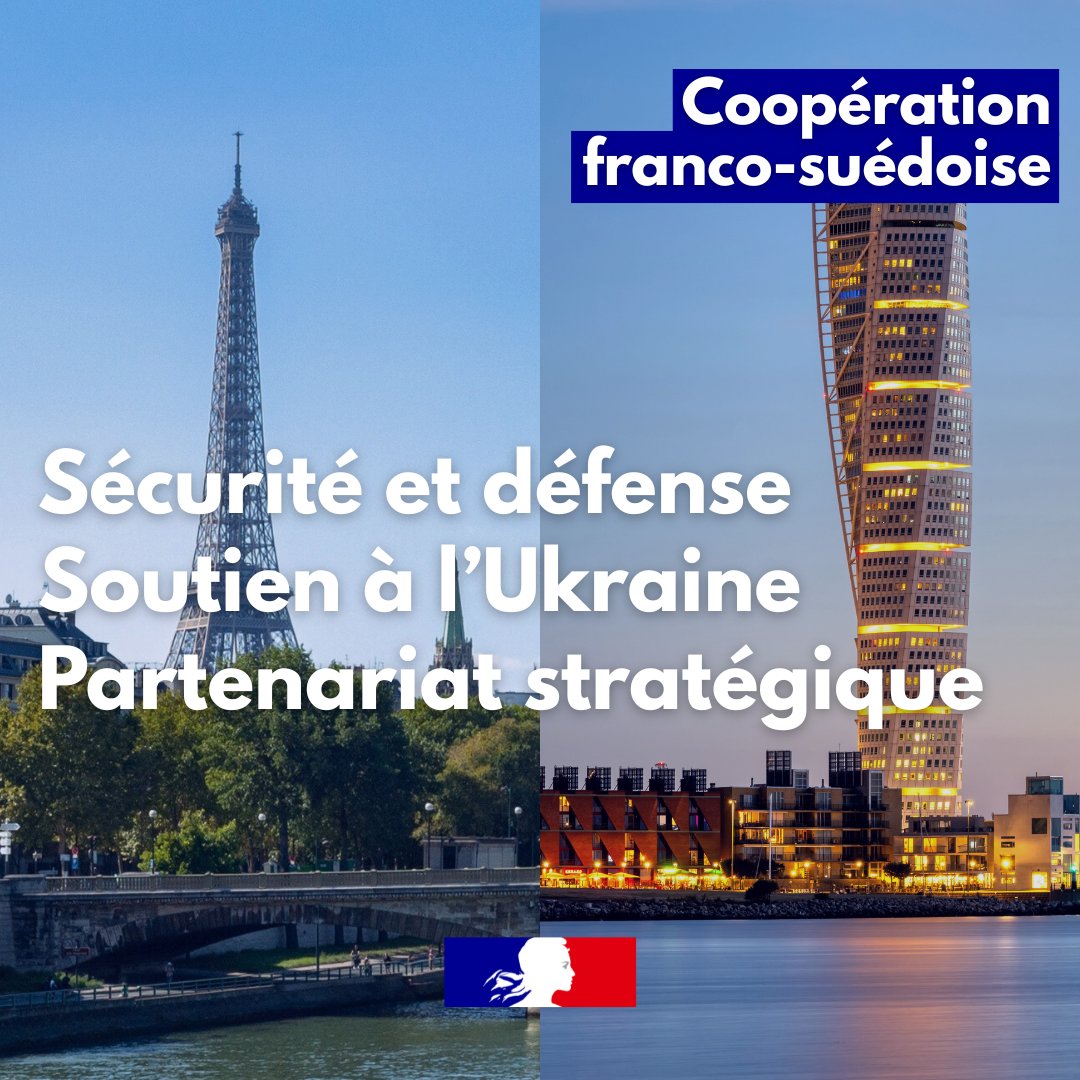 🇸🇪 Aujourd'hui à Malmö, <a href="/jnbarrot/">Jean-Noël Barrot</a> marque une nouvelle étape du partenariat franco-suédois à l’occasion de l’escale du groupe aéronaval français.

Ce qui nous rapproche ⤵️