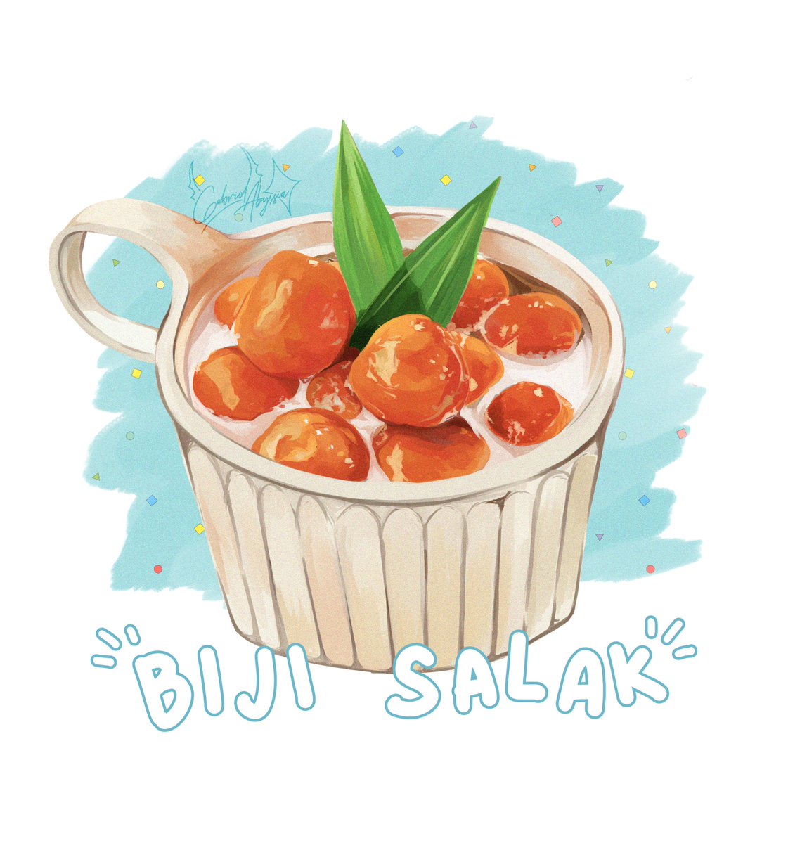 hasil mencoba gambar makanan hari ini~
alhamdulillah masih inget buat ngesave filenya, kalo tengah2 gambar csp error terus filenya ga ke save sih nangis yh,,,