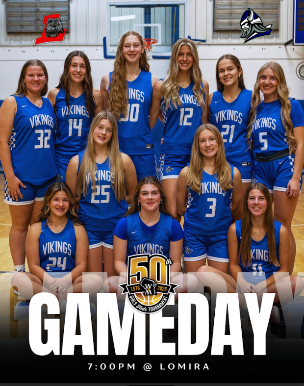 WLAGBBALL's tweet photo. 🏀GAMEDAY🏀

A WIAA D4 Regional Semi-Final tonight, on the road south to face a familiar Flyway opponent... the Lomira Lions. Come show your support for our Vikings!!

👀- WLA #6 (13-12) 🆚 Lomira #3 (18-6)
⏰- 7:00pm
📍- Lomira
📺- YouTube➡️RadioPlus: https://t.co/0XIyFXcZql https://t.co/KcPTPYWLJi