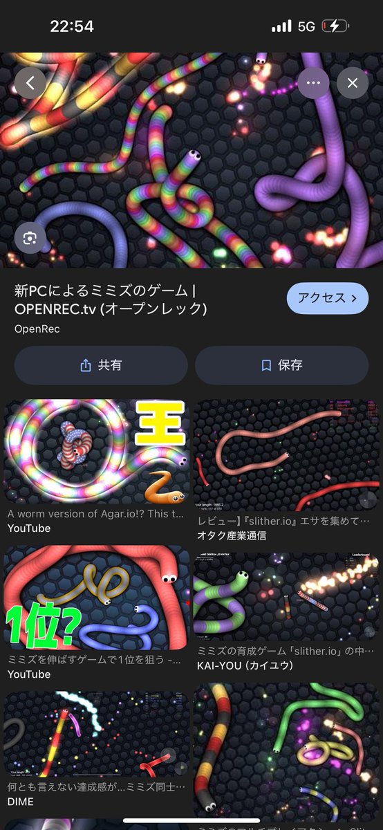 何か携帯のアプリゲームでこう言うミミズみたいなの繋げるのあったwww