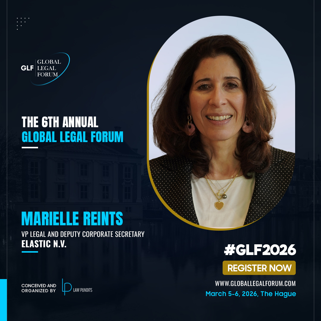 𝗠𝗲𝗲𝘁 Mariëlle Reints — VP Legal &amp; Deputy Corporate Secretary at Elastic N.V.. She leads corporate governance, M&amp;A &amp; securities for the NYSE-listed search platform.

March 5–6 | The Hague
Register: globallegalforum.com/tickets

#GLF2026 #CorporateGovernance #MandA #LegalLeadership